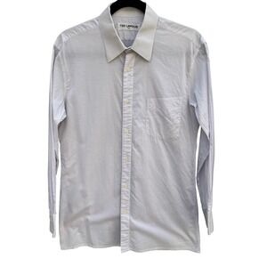 Ted Lapidus Paris Vintage French Designer Luxury Minimalist Shirt‎ Grey Mens L